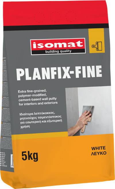 PLANFIX FINE WHITE 5KG ISOMAT (EXTRA FINE POWDER PUTTY)